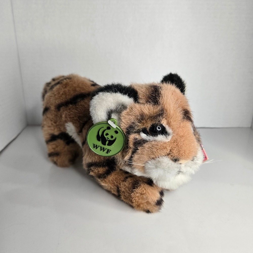 1988 Applause World Wildlife Fund WWF Bengal Tiger Plush Stuffed Animal 10"